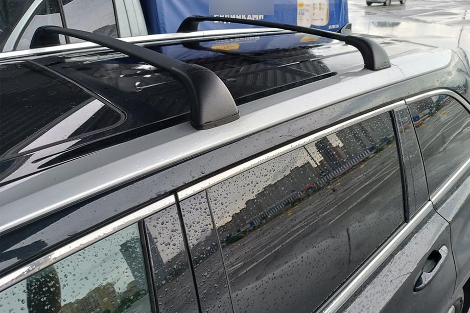 Toyota Highlander 2013-2019 Dachträger Quertraversen für integrierte Reling OEM (2 Stk.) Grau Image