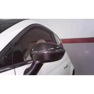 Spiegelabdeckungen 2007-2015 (2 Stk., Echtcarbon) Fiat 500/500L 2013-2022 Foto 3