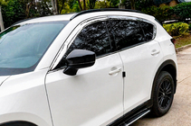 Mazda CX-5 2017–2025 OEM integrierte Dachreling (2 Stk.) Schwarz Foto 2