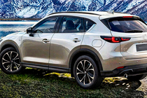 Mazda CX-5 2017–2025 OEM integrierte Dachreling (2 Stk.) Schwarz Foto 9