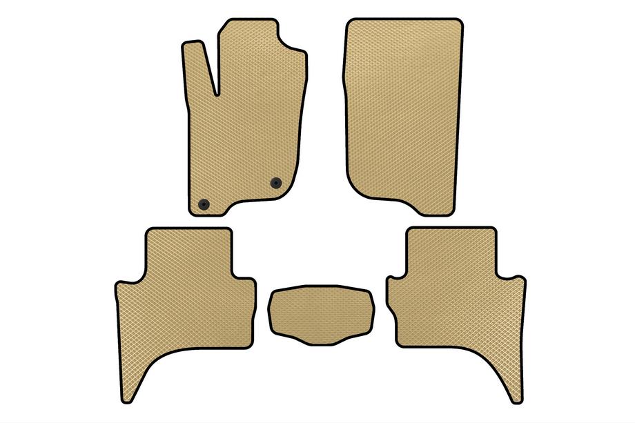 Mitsubishi L200 2015-2024 EVA-Fußmatten (kurzer Radstand, Beige) Image