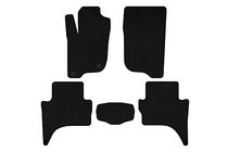 Mitsubishi L200 2015-2024 Premium Textil-Fußmatten (Short base, schwarz) Foto 1