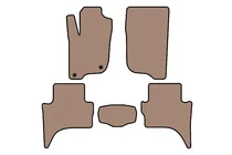 Mitsubishi L200 2015-2024 Gummifußmatten Carsuit (Short base, Beige) Foto 1