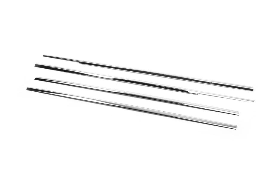 Honda Civic Sedan VII 2001-2006 Fensterzierleisten außen Edelstahl (4 Stk) Carmos - Türkischer Edelstahl Foto 3