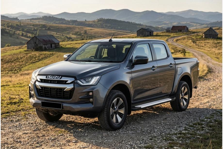 Isuzu D-Max 2019- Seitliche Trittbretter Allmond Grey (2 Stk., Aluminium) Image