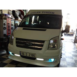 Frontstoßstangenlippe (2006-2014, LED Tagfahrlicht, mit Grill) Ford Transit 2000–2014 Foto 4