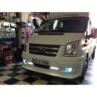 Frontstoßstangenlippe (2006-2014, LED Tagfahrlicht, mit Grill) Ford Transit 2000–2014 Foto 3