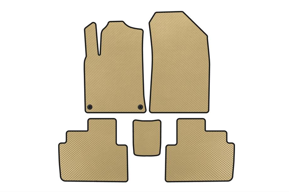Peugeot 407 2004-2011 EVA Fußmatten (SW, Beige) Image