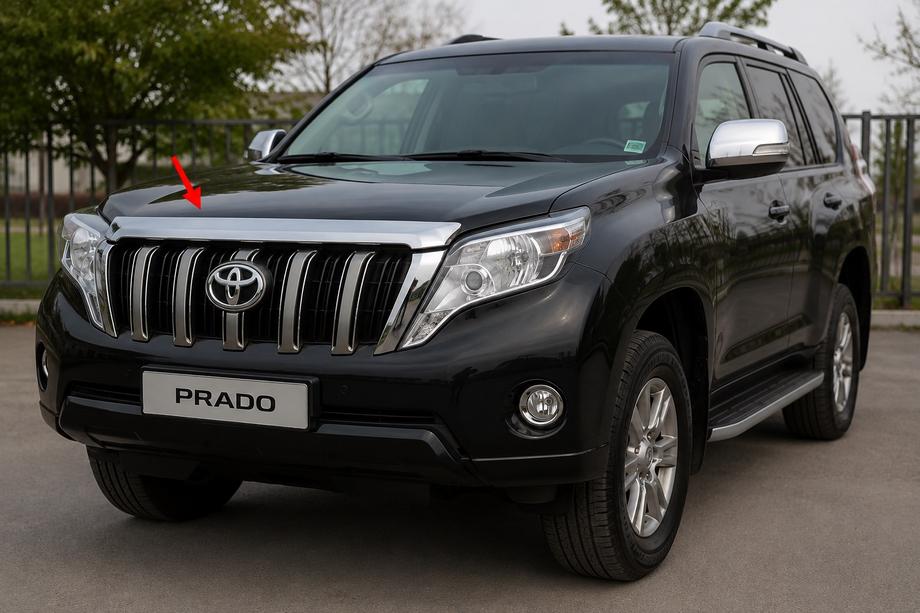 Toyota Land Cruiser Prado 150 2009-2023 Zierleiste Motorhaubenkante (2013-2017) Image