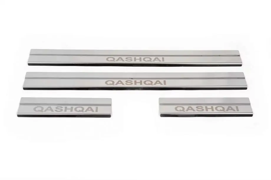 Nissan Qashqai 2010-2014 B-Ware Einstiegsleisten (Carmos V1, 4 Stk., Edelstahl) Image
