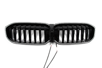 BMW 3 Series G20/G21 2018- Nieren 1-Bar LED (2022+, Hochglanzschwarz) Foto 2