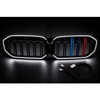 Nieren-Kühlergrill M-Color LED (2022+, Schwarz Hochglanz) BMW 3 Series G20/G21 2018- Foto 4