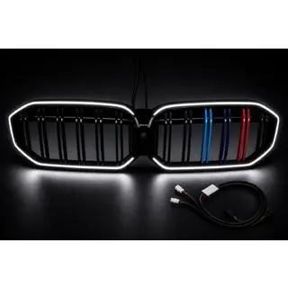 Nieren-Kühlergrill M-Color LED (2022+, Schwarz Hochglanz) Foto 4
