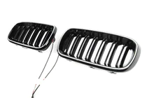 BMW X6 F16 2014-2019 M-Look LED Nieren (Hochglanz Schwarz) Foto 3