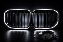 BMW X7 G07 2019- M-Look LED Nieren-Grill (2019-2022, Schwarz Hochglanz) Foto 11
