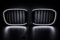 BMW X4 G02 2018- Nierengitter 1 Bar LED (2018-2021, Schwarz Hochglanz) Foto 5