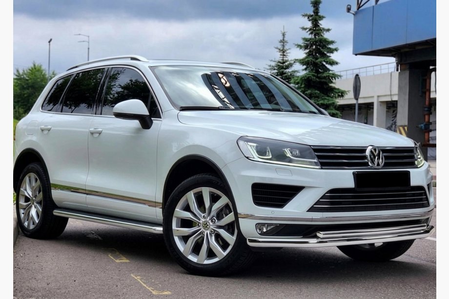 Volkswagen Touareg 2010-2018 Frontschutzbügel ST014 (Edelstahl) Image