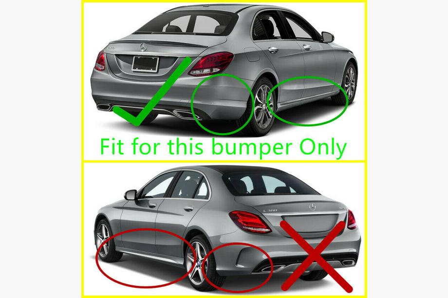 Mercedes C-class W205 2014-2021 Hintere Schmutzfänger Premium (für Base, 2 Stk.) Foto 2