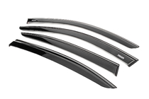 BMW 3 Series E90/E91 2005-2011 Windabweiser mit schwarzer Zierleiste Niken Luxury (4 Stk.) Foto 2