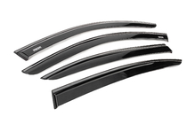 BMW 3 Series E90/E91 2005-2011 Windabweiser mit schwarzer Zierleiste Niken Luxury (4 Stk.) Foto 3