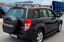 Suzuki Grand Vitara 2005-2017 Dachträger (Querträger) für Originalbefestigung Ecem V3 (2 Stk) Schwarz, 110 cm Foto 7
