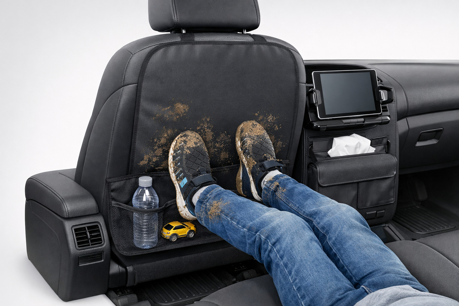 Kind beschmutzt die Rückseite des Sitzes mit den Füßen: Was wirklich hilft