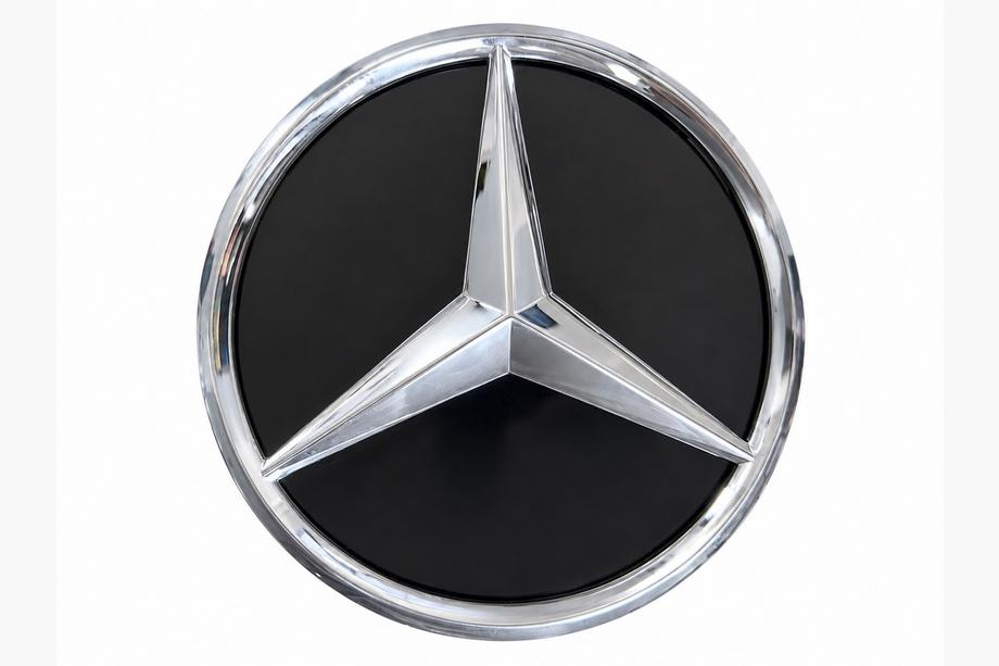 Mercedes GL class X164 2006-2012 Frontemblem mit glänzendem Gehäuse (18,4 cm) Foto 1