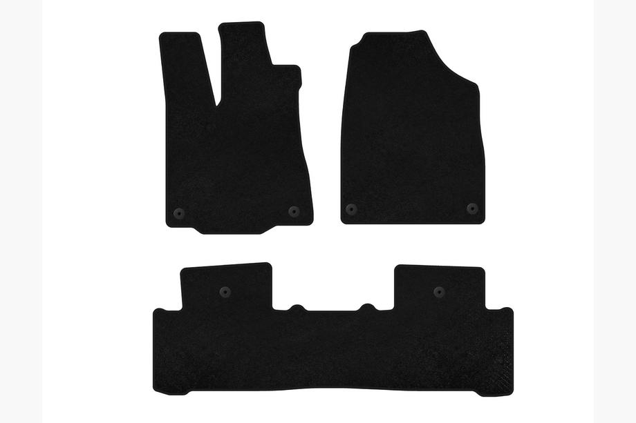 Acura MDX 2013-2020 Textil Fußmatten Deluxe (2 Reihen, Schwarz) Image
