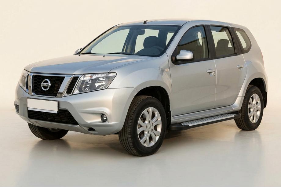 Nissan Terrano 2014- Seitliche Trittbretter Allmond Grey (2 Stk., Aluminium) Image