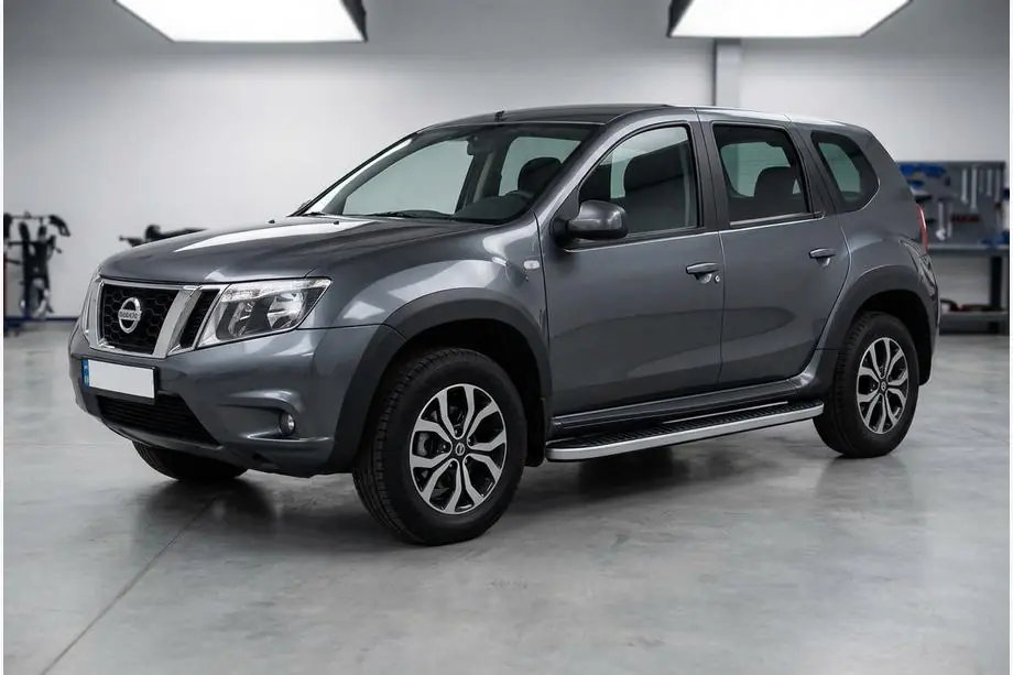 Nissan Terrano 2014- Seitenschweller Tayga Grey (2 Stk., Aluminium) Image