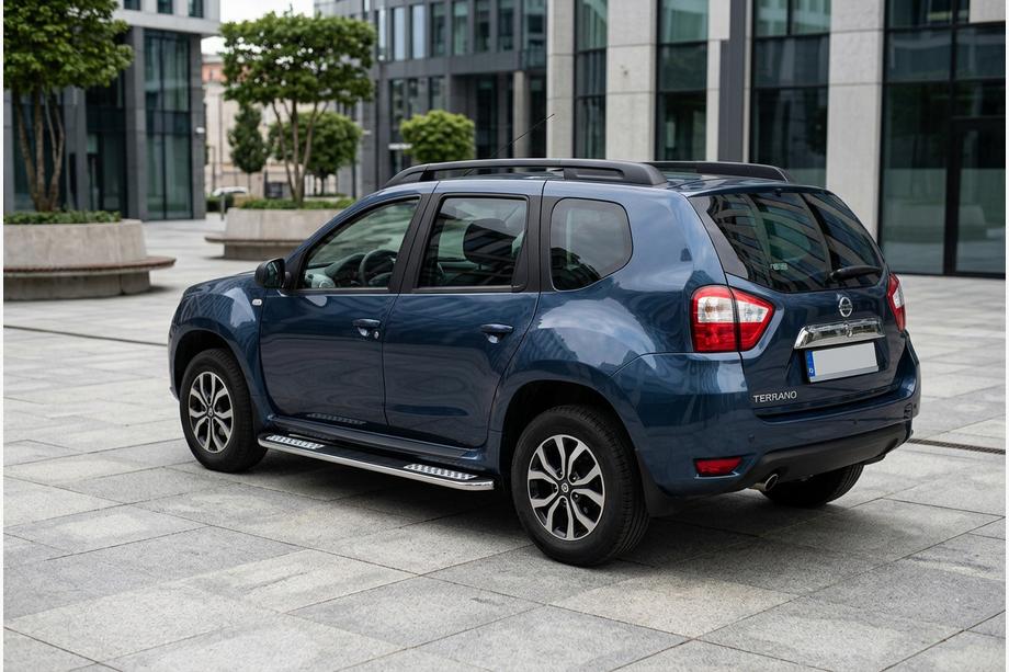 Nissan Terrano 2014- Seitliche Trittbretter Tayga V2 (2 Stk., Aluminium) Image