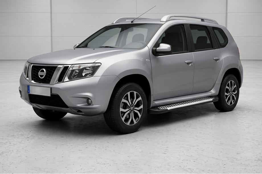 Nissan Terrano 2014- Seitliche Trittbretter Line (2 Stk., Aluminium) Image