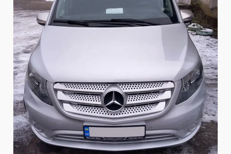 Mercedes Vito/V-class W447 2014- Grill Abdeckungen 2014-2020 (5 Stk, Edelstahl) Image