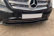 Mercedes Vito/V-class W447 2014- Zierleisten für Kühlergrill Stoßstange (2 Stk, Edelstahl) Foto 7