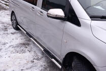 Mercedes Vito/V-class W447 2014- Spiegelabdeckungen Teil des Spiegels (2 Stk) Carmos - Türkischer Edelstahl Foto 4