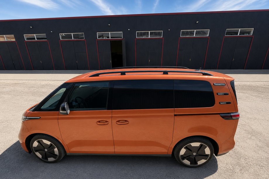Volkswagen ID BUZZ 2022- Dachreling Schwarz (türkisches Design) Metallfüße Image