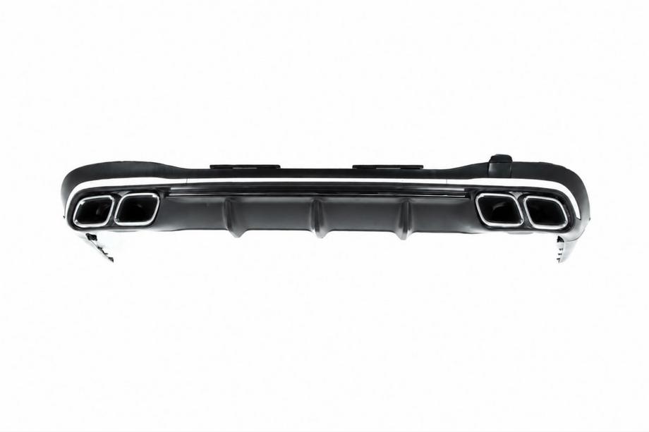 Mercedes S-class W223 2020- Heckdiffusor mit AMG S63 Silver Endrohrblenden Image