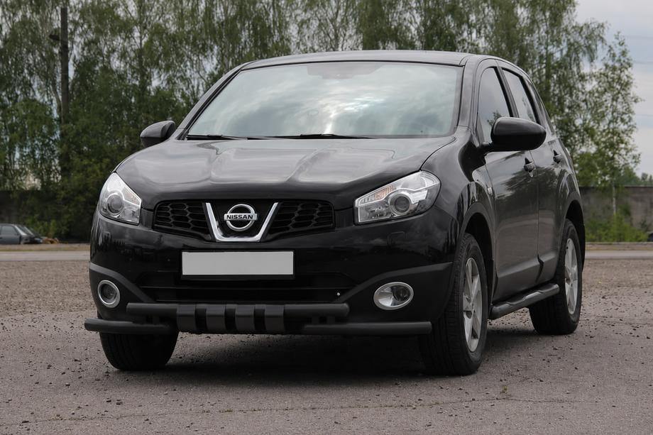 Nissan Qashqai 2010-2014 Frontbügel ST009-15 Black (Edelstahl) Image