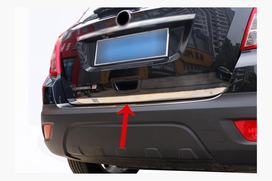 Opel Mokka 2012-2021 Kofferraumleiste Edelstahl OmsaLine - Italienischer Edelstahl Image