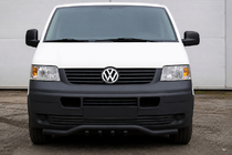 Volkswagen T5 Caravelle 2004-2010 Frontschutzbügel Wellen-Grill ST007-1 Black (Edelstahl) Foto 1