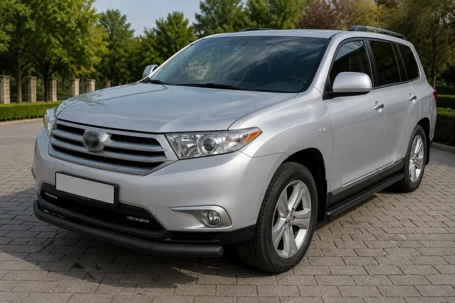 Toyota Highlander 2008-2013 Frontschutzbügel ST008 Black (2010-2013, Edelstahl) Foto 1