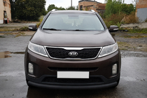 Kia Sorento II XM 2009-2014 Frontschutzbügel ST008 Black (2013-2015, Edelstahl) Foto 2