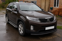 Kia Sorento II XM 2009-2014 Frontschutzbügel ST008 Black (2013-2015, Edelstahl) Foto 3