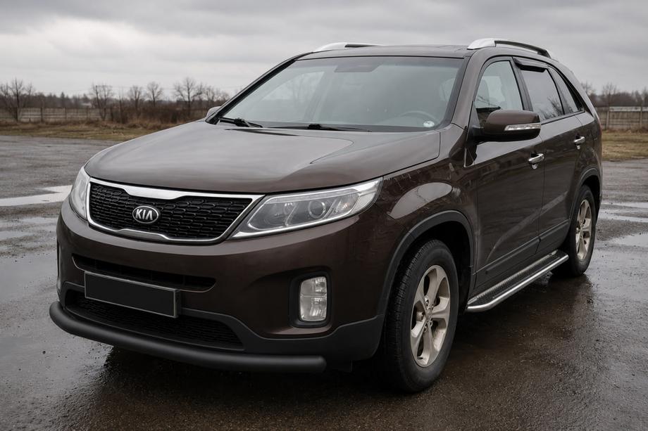 Kia Sorento II XM 2009-2014 Frontschutzbügel ST008 Black (2013-2015, Edelstahl) Image