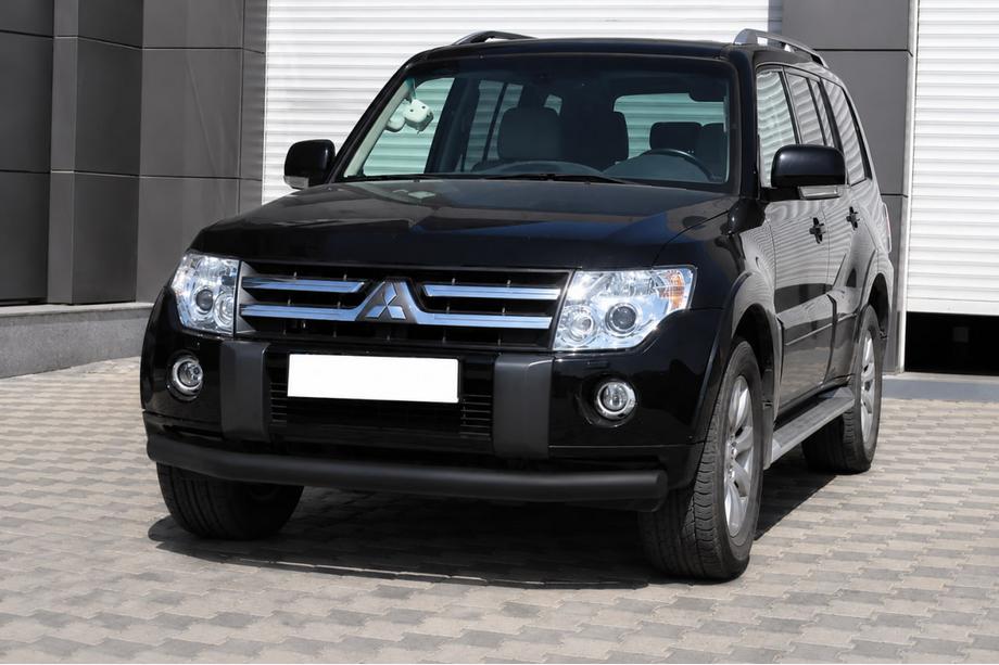 Mitsubishi Pajero Wagon III 1999-2006 Frontschutzbügel ST008 Black (Edelstahl) Image