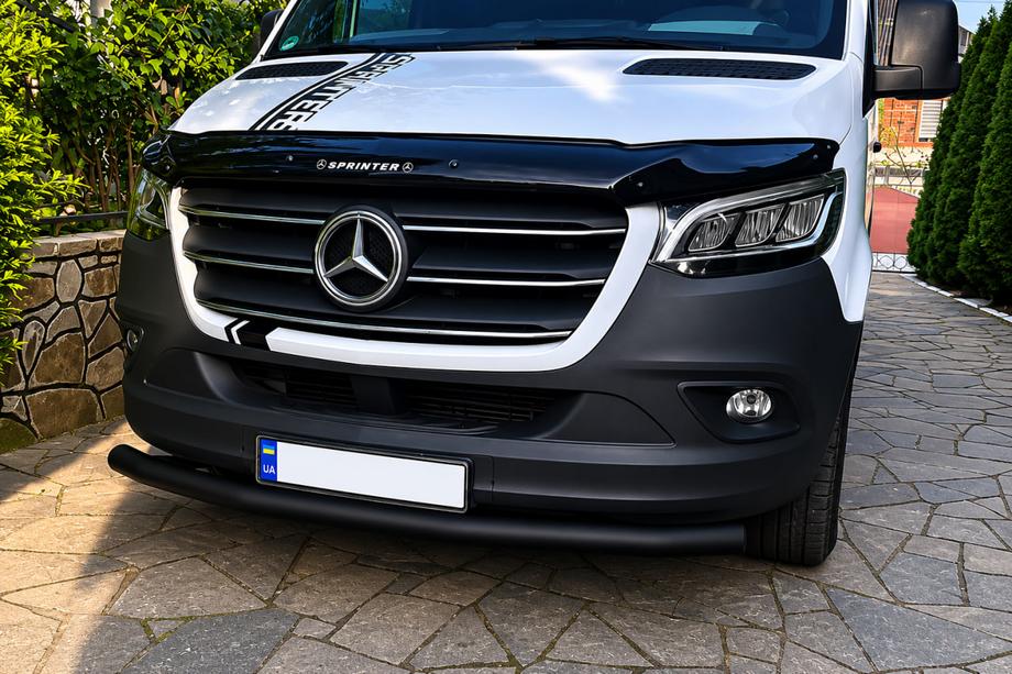 Mercedes Sprinter W907/W910 2018- Frontschutzbügel ST008 Black (Edelstahl) Image