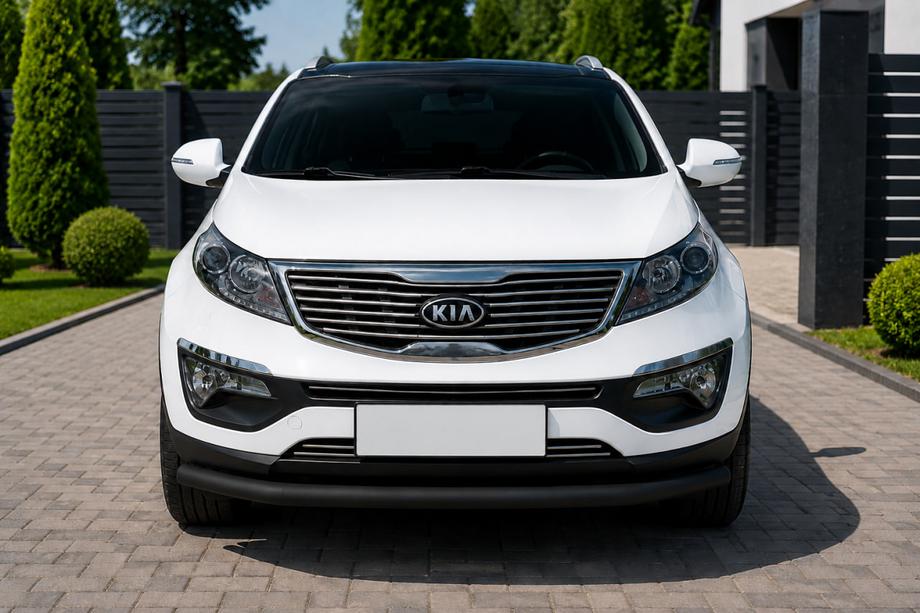 Kia Sportage 2010-2015 Frontschutzbügel ST008 Schwarz (Edelstahl) Image
