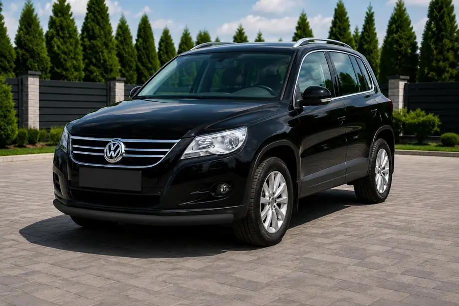 Volkswagen Tiguan 2007-2016 Frontschutzbügel ST008 Schwarz (Edelstahl) Foto 1