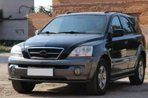 Kia Sorento I BL 2002-2009 Frontschutzbügel ST008 Schwarz (Edelstahl) Foto 1