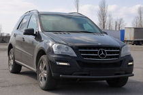 Mercedes ML W164 2005-2011 Frontschutzbügel ST008 Schwarz (Edelstahl) Foto 2